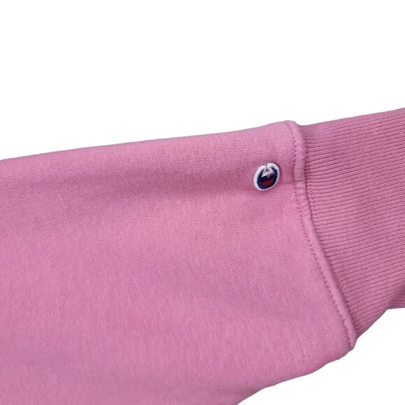 Champion Pink Crewneck Sweatshirt heavy warm winter pullover sweater size M - Picture 7 of 7